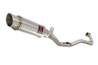 Pulse Adrenaline 125 2008-2016 Exhaust System + 230mm GP Style Round Stainless Silencer