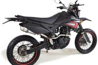 Pulse Adrenaline 125 2008-2016 Exhaust System + 230mm GP Style Round Stainless Silencer