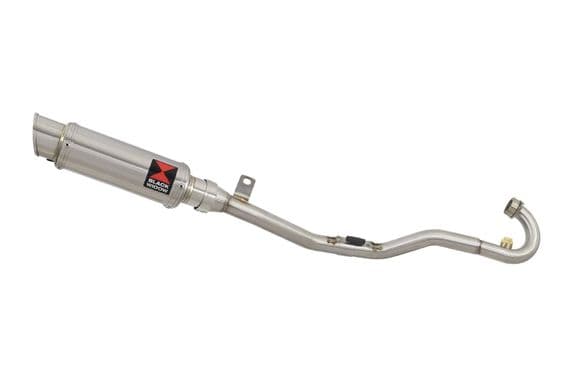Pulse Adrenaline 125 2008-2016 Exhaust System + 230mm GP Style Round Stainless Silencer