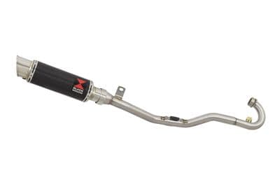 Pulse Adrenaline 125 2008-2016 Exhaust System + 230mm Round GP Carbon+Stainless Silencer