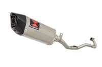 Pulse Adrenaline 125 2008-2016 Exhaust System + 300mm Hexagonal Stainless + Carbon Tip Silencer