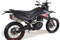 Pulse Adrenaline 125 2008-2016 Exhaust System + 300mm Hexagonal Stainless + Carbon Tip Silencer