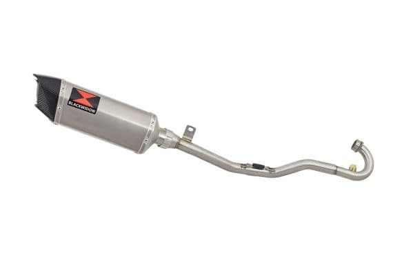 Pulse Adrenaline 125 2008-2016 Exhaust System + 300mm Hexagonal Stainless + Carbon Tip Silencer
