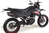 Pulse Adrenaline 125 2008-2016 Exhaust System + 300mm Tri-Oval Carbon + Carbon Tip Silencer