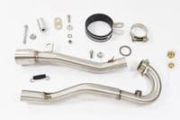 Pulse Adrenaline 125 2008-2016 Exhaust System + 350mm Round GP Black Painted Stainless Silencer