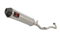 Pulse Adrenaline 125 2008-2016 Exhaust System + 370mm Round Stainless + Carbon Tip Silencer
