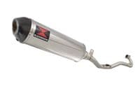 Pulse Adrenaline 125 2008-2016 Exhaust System + 400mm Oval Stainless + Carbon Tip Silencer