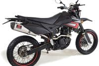 Pulse Adrenaline 125 2008-2016 Exhaust System + 400mm Oval Stainless + Carbon Tip Silencer