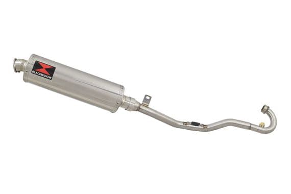 Pulse Adrenaline 125 2008-2016 Exhaust System + 400mm Oval Stainless Silencer