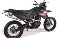 Pulse Adrenaline 125 2008-2016 Exhaust System + 400mm Round Stainless Silencer