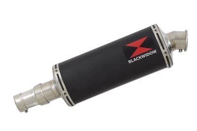 R1150 GS Exhaust Silencer 300mm Oval Black Stainless