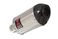R850GS Exhaust Silencer 200mm Oval Stainless Carbon Tip