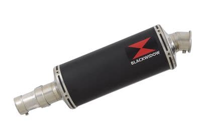 R850GS Exhaust Silencer 300mm Oval Black Stainless