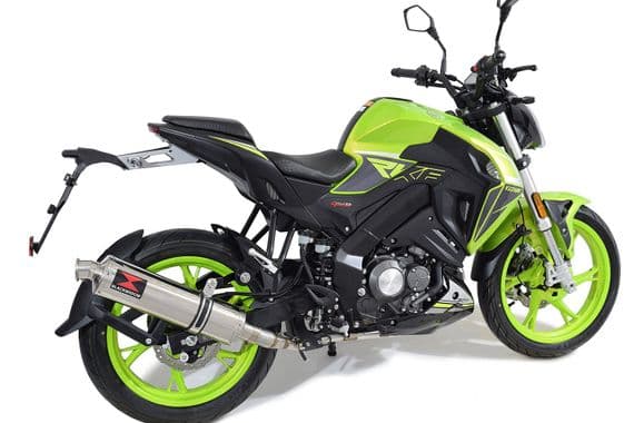 RKF 125 2021 - 2026 Exhaust System 400 mm Round Silencer 400SR