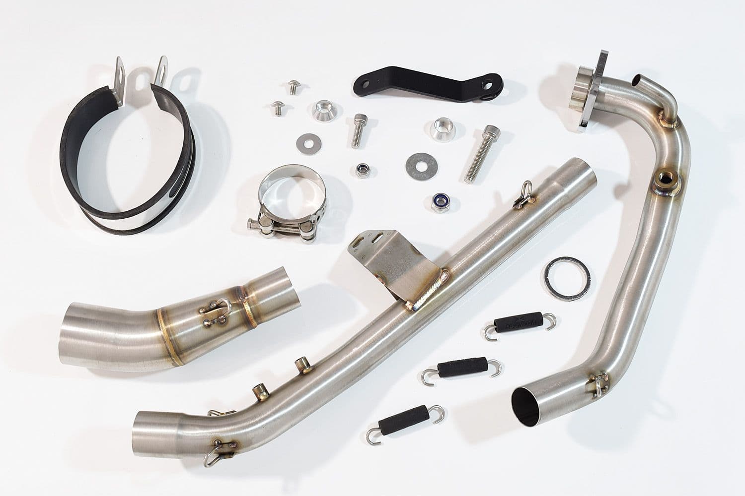 Ｍ RKF125 2021-2023 Exhaust System 200mm Oval Black Stainless