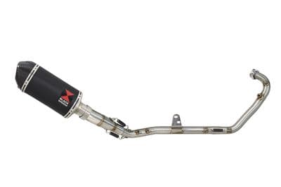 RKF125 2021-2023 Exhaust System 200mm Oval Black Stainless Carbon Tip Silencer