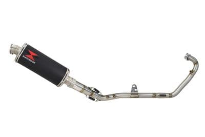 RKF125 2021-2023 Exhaust System 300mm Oval Black Stainless Silencer