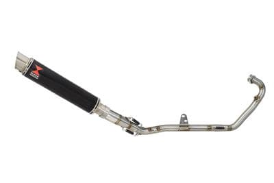 RKF125 2021-2023 Exhaust System 350mm GP Round Black Stainless Silencer