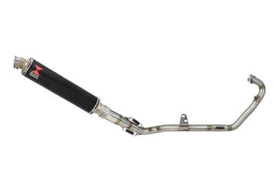 RKF125 2021-2023 Exhaust System 350mm Round Black Stainless Silencer