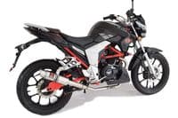 Romet Division 125 2016-2020 Exhaust System + 230mm GP Round Stainless Silencer