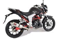 Romet Division 125 2016-2020 Exhaust System + 300mm Oval Stainless Silencer