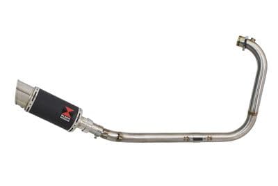 Royal Enfield Himalayan 411 2016 - 2024 Full Exhaust System 200mm Round Black Stainless Silencer