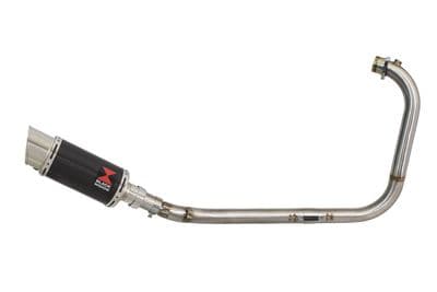 Royal Enfield Himalayan 411 2016 - 2024 Full Exhaust System 200mm Round Carbon Silencer