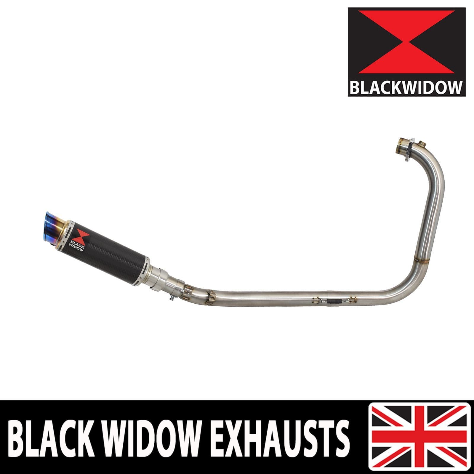 Royal Enfield Himalayan 411 2016 - 2024 Full Exhaust System 230mm