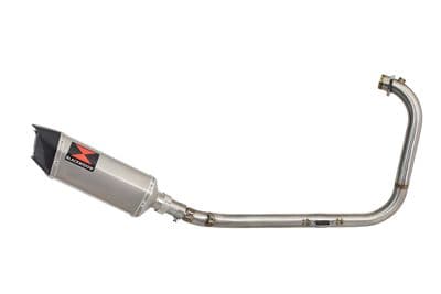 Royal Enfield Himalayan 411 2016 - 2024 Full Exhaust System 300mm Hexagonal Carbon Tip Silencer