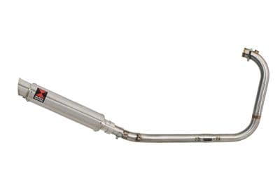 Royal Enfield Himalayan 411 2016 - 2024 Full Exhaust System 350mm GP Round Stainless Silencer