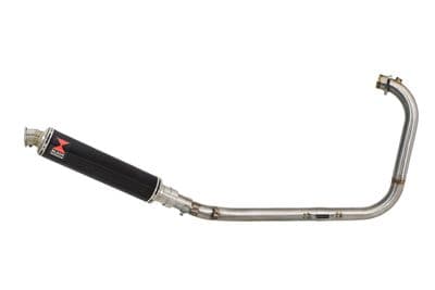 Royal Enfield Himalayan 411 2016 -2024 Full Exhaust System 350mm Round Black Stainless Silencer