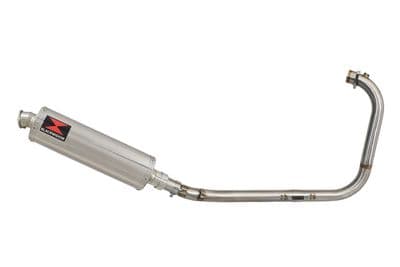 Royal Enfield Himalayan 411 2016 - 2024 Full Exhaust System 400mm Oval Stainless Silencer