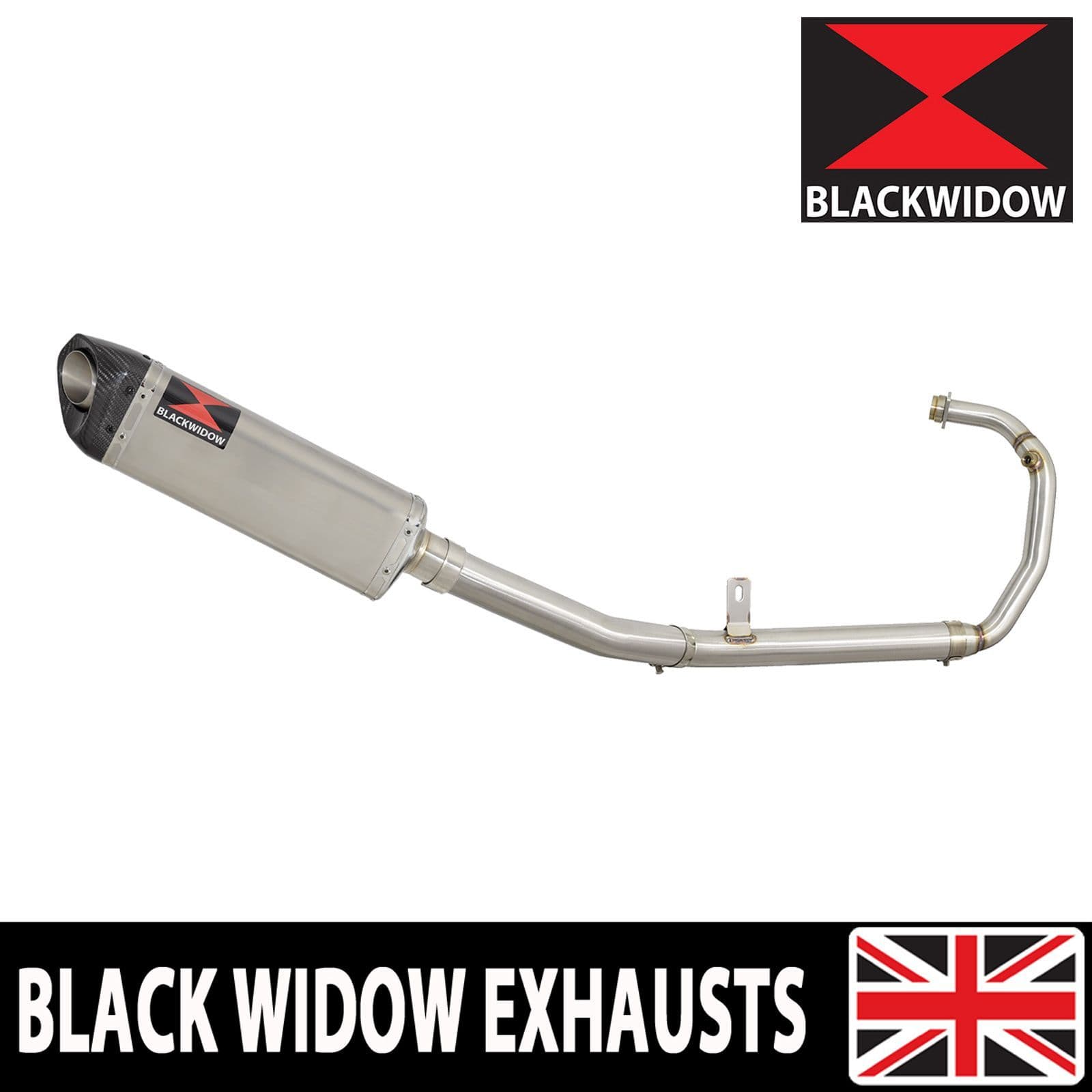 RS 125 2018 - 2023 Exhaust System 350mm Tri Oval Stainless