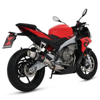 RS 660 / Tuono 660 2020 - 2024 Exhaust System 200 mm Round GP Black Stainless Steel Silencer