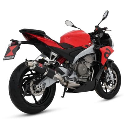 RS 660 / Tuono 660 2020 - 2024 Exhaust System 300 mm Round Black Stainless Steel Silencer