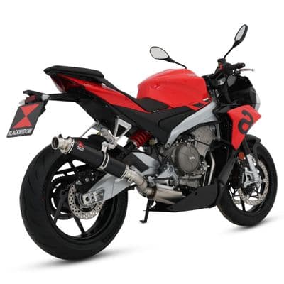 RS 660 / Tuono 660 2020 - 2024 Exhaust System 350 mm Round Black Stainless Steel Silencer