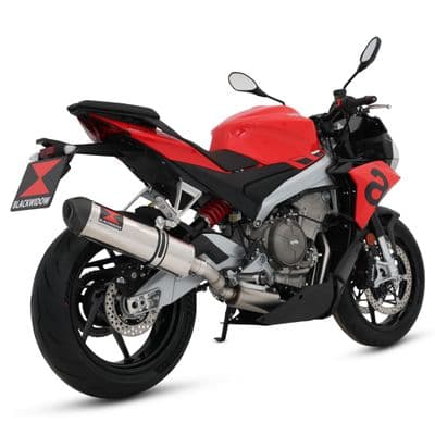 RS 660 / Tuono 660 2020 - 2024 Exhaust System 400 mm Oval Stainless Steel Carbon Tip Silencer