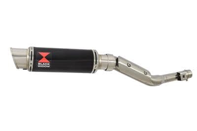 RV 125 VAN VAN Exhaust Silencer 230mm GP Round Black Stainless