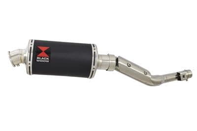 RV 125 VAN VAN Exhaust Silencer 230mm Oval Black Stainless