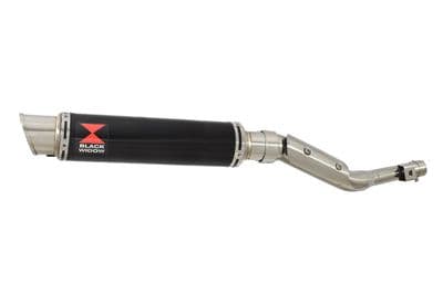 RV 125 VAN VAN Exhaust Silencer 350mm GP Round Black Stainless