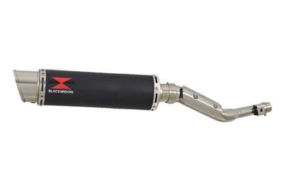 RV 125 VAN VAN Exhaust Silencer 360mm GP Round Black Stainless