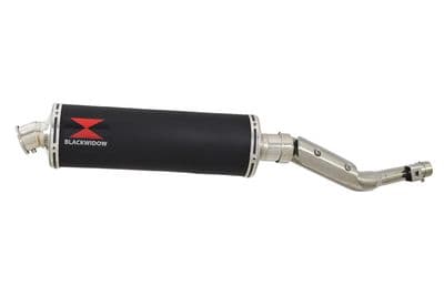 RV 125 VAN VAN Exhaust Silencer 400mm Oval Black Stainless