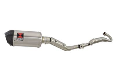 RV 125 VAN VAN Full Exhaust System with 200mm Oval Stainless Carbon Tip Silencer