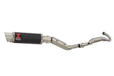 RV 125 VAN VAN Full Exhaust System with 230mm GP Round Carbon Silencer