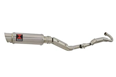 RV 125 VAN VAN Full Exhaust System with 230mm GP Round Stainless Silencer