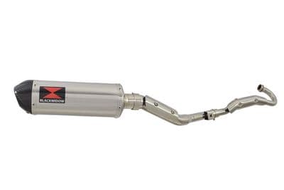 RV 125 VAN VAN Full Exhaust System with 300mm Oval Stainless Carbon Tip Silencer