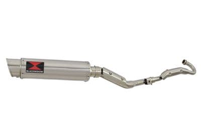 RV 125 VAN VAN Full Exhaust System with 360mm GP Round Stainless Silencer