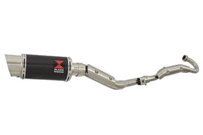 RV 200 VAN VAN Full Exhaust System with 200mm Round Carbon Silencer