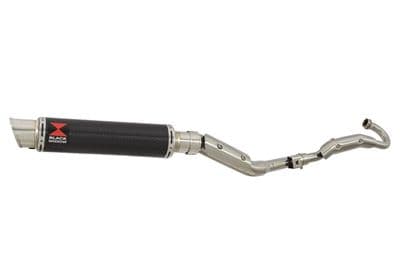 RV 200 VAN VAN Full Exhaust System with 350mm GP Round Carbon Silencer