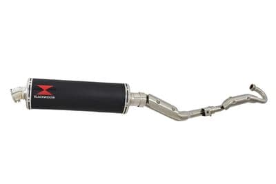 RV 200 VAN VAN Full Exhaust System with 400mm Round Black Stainless Silencer